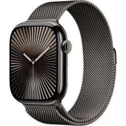 Смарт-часы Apple Watch Series 10 (GPS+Cellular) 46mm Slate Titanium Case with Slate Milanese Loop (Титановый)