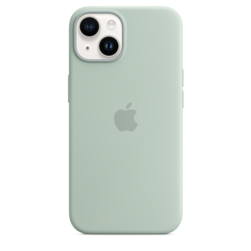 Чехол Apple для iPhone 14 Plus Silicone Case with MagSafe - Succulent (Зеленый)