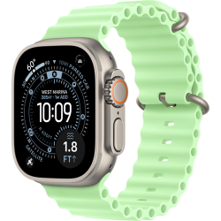Смарт-часы Apple Watch Ultra 3 (2025) 49mm Natural Titanium Case with Ocean Band Neon Green (Неоново-Зеленый)