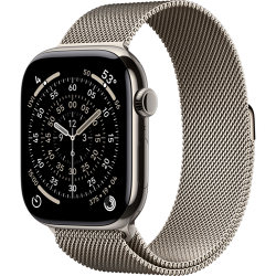 Смарт-часы Apple Watch Series 11 (GPS+Cellular) 46mm Natural Titanium Case with Natural Milanese Loop (Титановый)