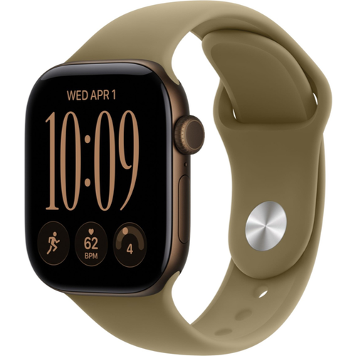 Смарт-часы Apple Watch Series 12 (GPS) 46mm Dark Bronze Aluminum with Olive Sport Band (Бронзовый)