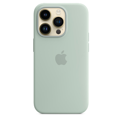 Чехол Apple для iPhone 14 Pro Max Silicone Case with MagSafe - Succulent (Зеленый)
