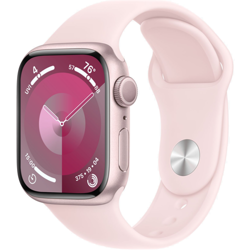 Смарт-часы Apple Watch Series 9 (GPS) 41mm Pink Aluminum Case with Pink Sport Band (Розовый)