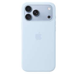 Силиконовый чехол Apple для iPhone 18 Pro Silicone Case with MagSafe – Crisp Blue (Голубой)