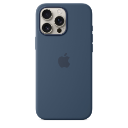 Силиконовый чехол Apple для iPhone 16 Pro Max Silicone Case with MagSafe - Denim (Синий)