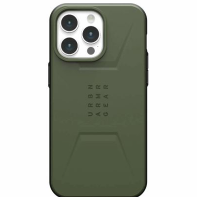Полиуретановый чехол UAG Civilian MagSafe для iPhone 15 Pro Olive Drab (Оливковый)