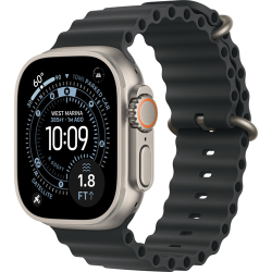 Смарт-часы Apple Watch Ultra 3 (2025) 49mm Natural Titanium Case with Ocean Band Black (Черный)