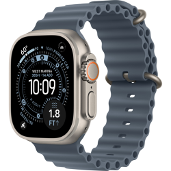 Смарт-часы Apple Watch Ultra 3 (2025) 49mm Natural Titanium Case with Ocean Band Anchor Blue (Синий)