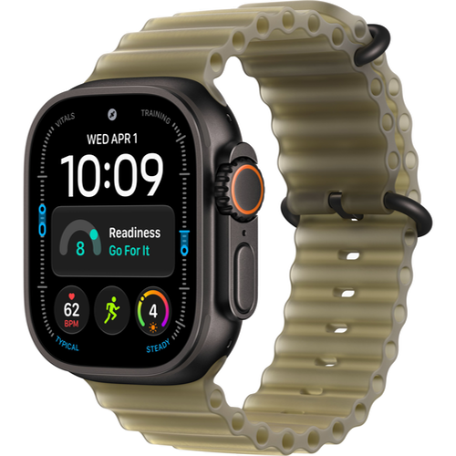 Смарт-часы Apple Watch Ultra 4 (2026) 49mm Black Titanium Case with Ocean Band Translucent Kelp (Прозрачный болотный)