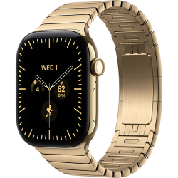 Смарт-часы Apple Watch Series 12 (GPS+Cellular) 46mm Radiant Gold Titanium Case with Radiant Gold Link Bracelet (Золотой)