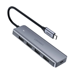 USB адаптер UGREEN 70336 4в1 CM219 (Серый)