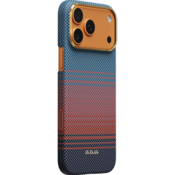 Чехол Pitaka California Dream-03 Ultra-Slim для iPhone 17 Pro (Sunset 2.0) Красно-синий