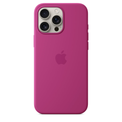 Силиконовый чехол Apple для iPhone 16 Pro Silicone Case with MagSafe - Fuchsia (Розовый)