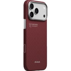 Чехол Pitaka PitaTap Breath of Veins Ultra-Slim для iPhone 17 Pro (Harvard Crimson) Красный