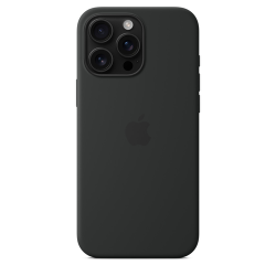 Силиконовый чехол Apple для iPhone 16 Pro Max Silicone Case with MagSafe - Black (Черный)