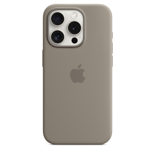 Силиконовый чехол Apple для iPhone 15 Pro Silicone Case with MagSafe - Clay (Глина)