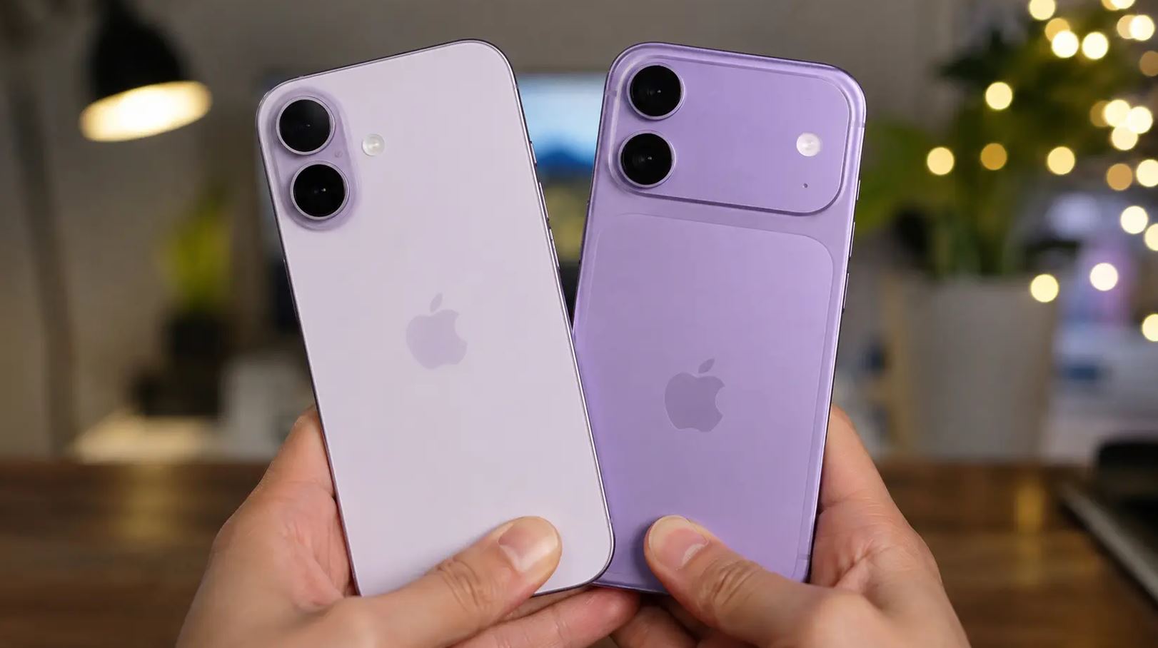 iPhone 17 рядом с концептуальным изображением iPhone 18