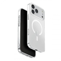 Чехол Uniq AirSuit MagSafe для iPhone 17 Pro Glossy Clear/White