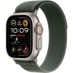 Смарт-часы Apple Watch Ultra 2 (2024) 49mm Natural Titanium Case with Trail Loop Green (Зеленый)