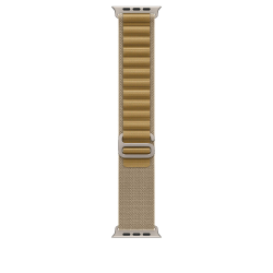 Ремешок для Apple Watch Ultra 49mm Tan Alpine Loop - Large - Natural Titanium Finish (Желтовато-Коричневый)