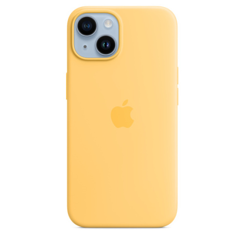Чехол Apple для iPhone 14 Silicone Case with MagSafe - Sunglow (Желтый)