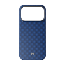 Кевларовый чехол Magssory Aramid Frame Case MagSafe для iPhone 18 Pro Max Blue