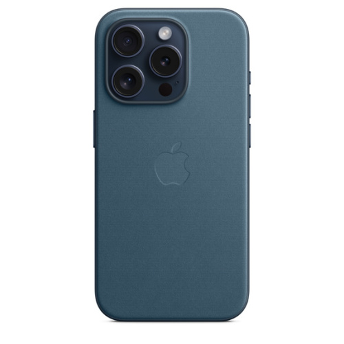 Тканевый чехол Apple для iPhone 15 Pro FineWoven Case with MagSafe - Pacific Blue (Синий)