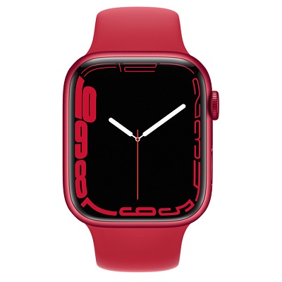 Смарт-часы Apple Watch Series 7 (GPS) 45mm Red Aluminum Case with Red Sport Band (Красный)