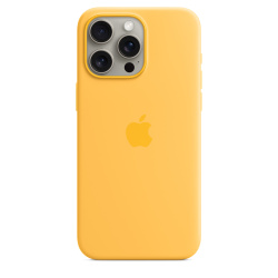 Силиконовый чехол Apple для iPhone 15 Pro Max Silicone Case with MagSafe - Sunshine (Желтый)