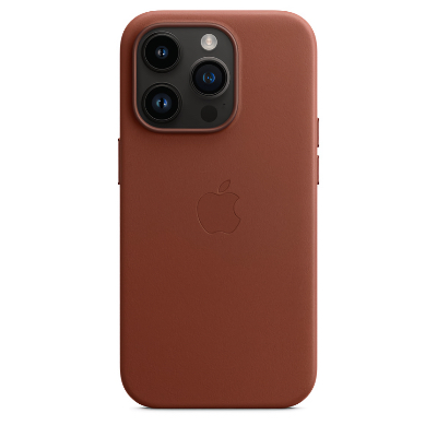 Чехол Apple для iPhone 14 Pro Max Leather Case with MagSafe - Umber (Коричневый)