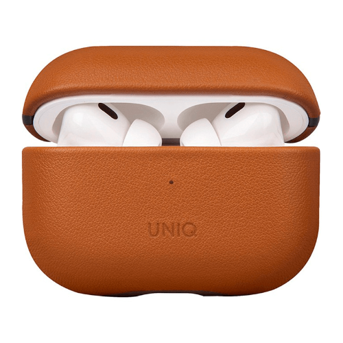 Кожаный чехол Uniq Terra Genuine Leather для AirPods Pro/Pro 2 Toffee Brown (Коричневый)