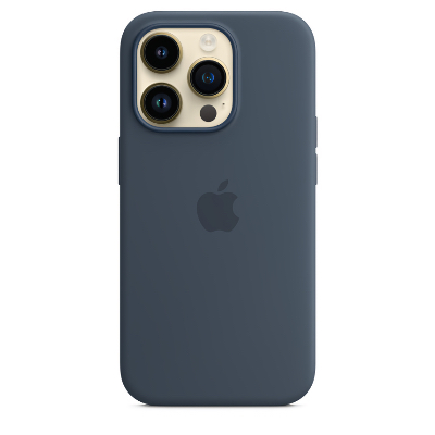 Чехол Apple для iPhone 14 Pro Silicone Case with MagSafe - Storm Blue (Синий)