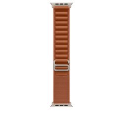 Ремешок для Apple Watch Ultra 49mm Terra Cotta Alpine Loop - Small - Natural Titanium Finish (Терракотовый)