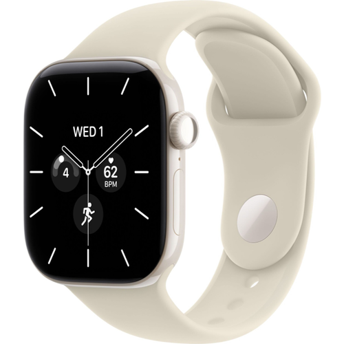 Смарт-часы Apple Watch Series 12 (GPS+Cellular) 42mm Pearl White Ceramic Case with Sand Sport Band (Белый)