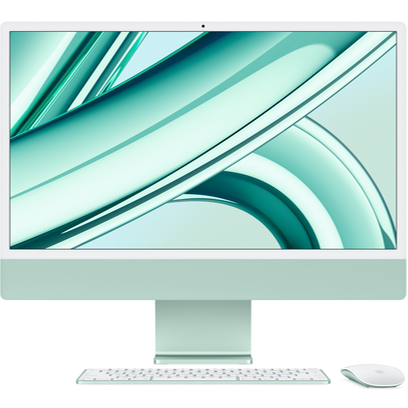 Моноблок Apple iMac 24 M3 (2023) Green (Зеленый) (M3 8-core CPU/8GB/256Gb/10-Core GPU) MQRN3