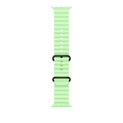 Ремешок для Apple Watch Ultra 49mm Neon Green Ocean Band - Black Titanium Finish (Зеленый)