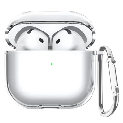 Силиконовый чехол Gurdini для Airpods 4 / Airpods 5 (Прозрачный)