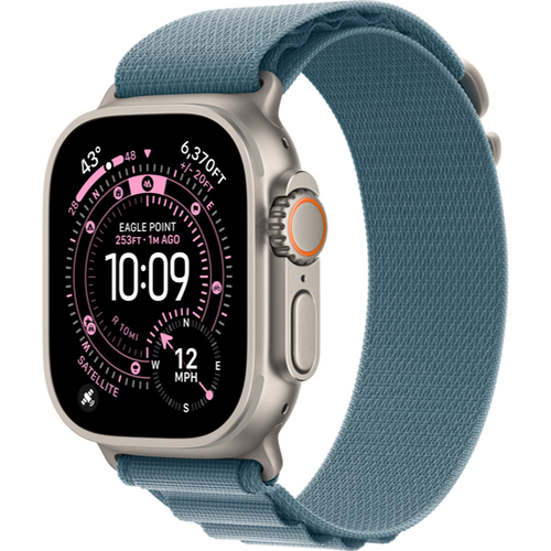 Смарт-часы Apple Watch Ultra 3 (2025) 49mm Natural Titanium Case with Alpine Loop Light Blue (Светло-Голубой)
