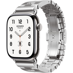 Смарт-часы Apple Watch Hermès Series 10 46mm Silver Titanium Case with Satiné Grand H