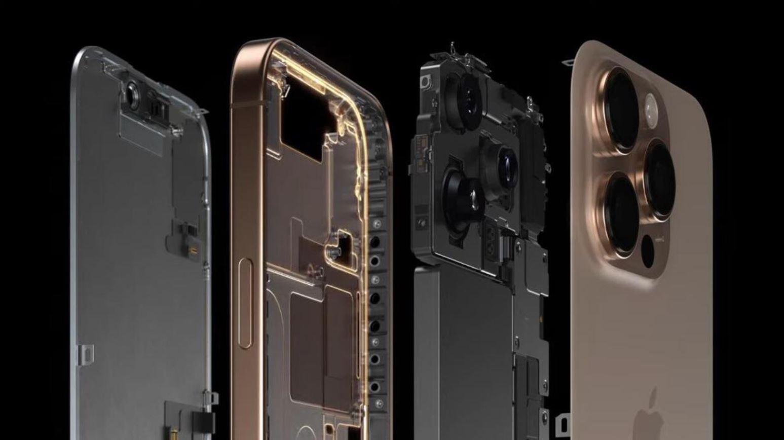 Иллюстрация внутренней конструкции iPhone 16 Pro Max