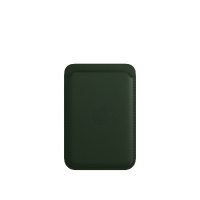 Чехол-бумажник Apple для iPhone Leather Wallet with MagSafe - Sequoia Green (Зеленая секвойя)