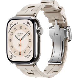 Смарт-часы Apple Watch Hermès Series 10 42mm Silver Titanium Case with Béton Kilim Single Tour