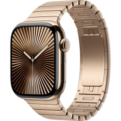 Смарт-часы Apple Watch Series 10 (GPS+Cellular) 42mm Gold Titanium Case with Gold Link Bracelet (Золотой)