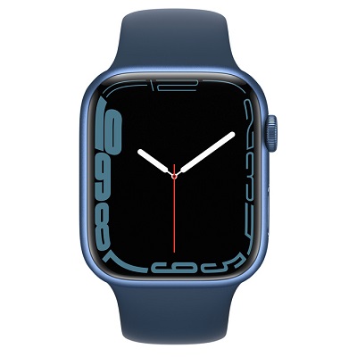 Смарт-часы Apple Watch Series 7 (GPS) 45mm Blue Aluminum Case with Abyss Blue Sport Band (Синий омут)
