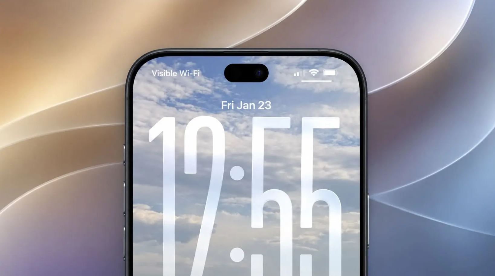 Уменьшенный Dynamic Island на экране iPhone 18 Pro