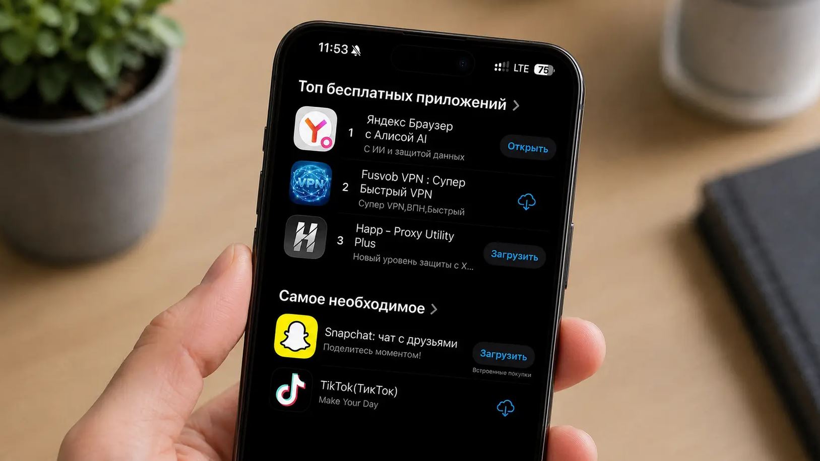 Страница Яндекс Браузера в App Store на iPhone
