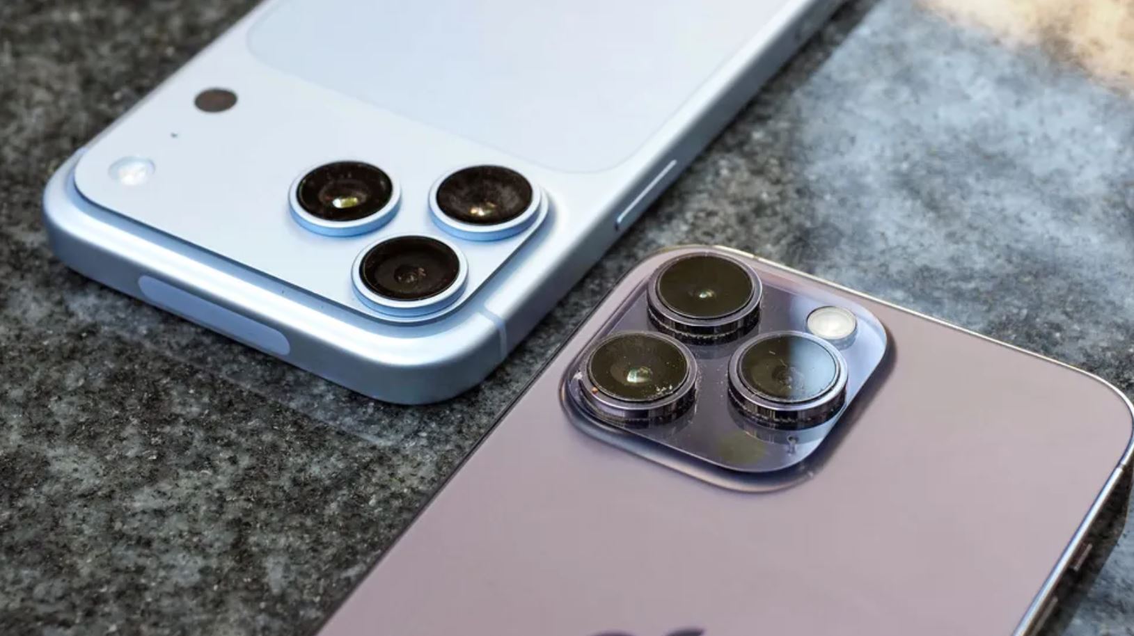 Камеры iPhone 18 Pro Max и iPhone 14 Pro Max крупным планом
