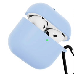 Силиконовый чехол Gurdini для Airpods 4 / Airpods 5 (Голубой)