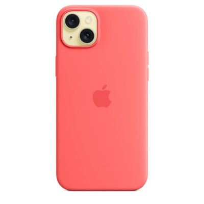 Силиконовый чехол Apple для iPhone 15 Plus Silicone Case with MagSafe - Guava (Гуава)