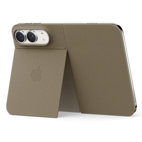 Чехол-книжка для iPhone Duo с подставкой Taupe (Серо-коричневый)